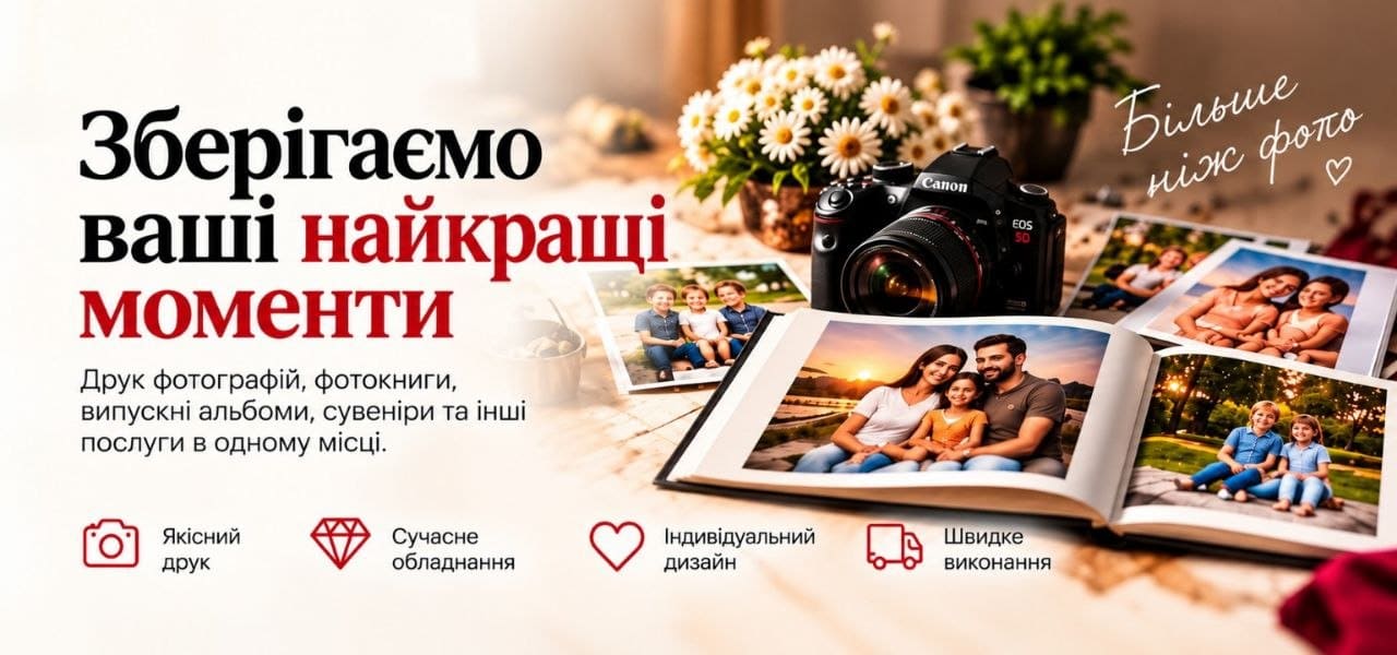 Банер: Зберігаємо ваші найкращі моменти